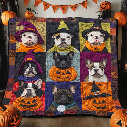 Trick French Bulldogs XR1908048CL Quilt