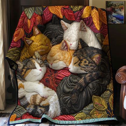 Cozy Cats Sleeping WG3008001CL Quilt