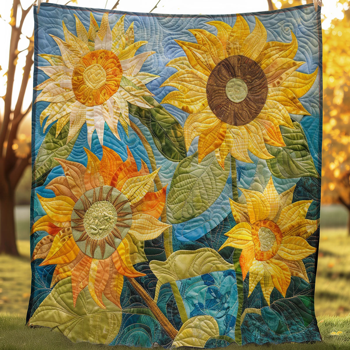 Shining Sunflowers WM2407001CL Quilt