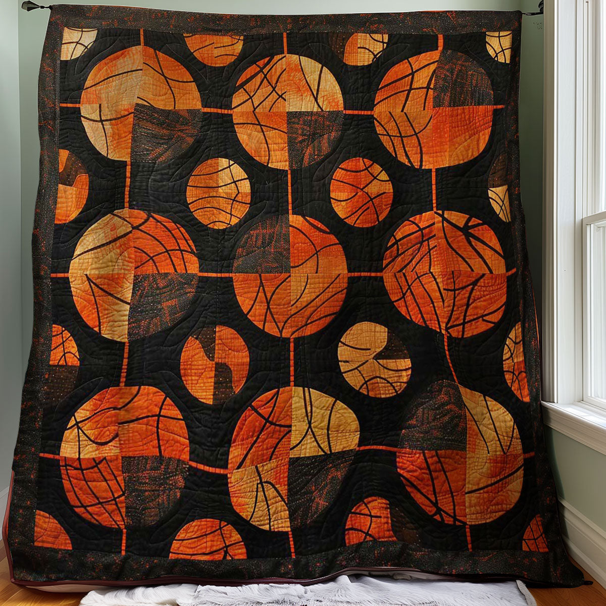 Basketballs Pattern WM2507001CL Quilt