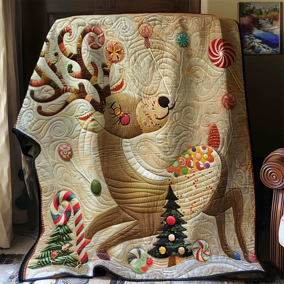 Candy Reindee WM2707003CL Quilt