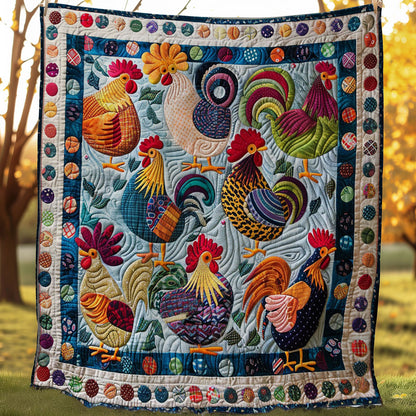 Cartoon Chickens WM2407005CL Quilt