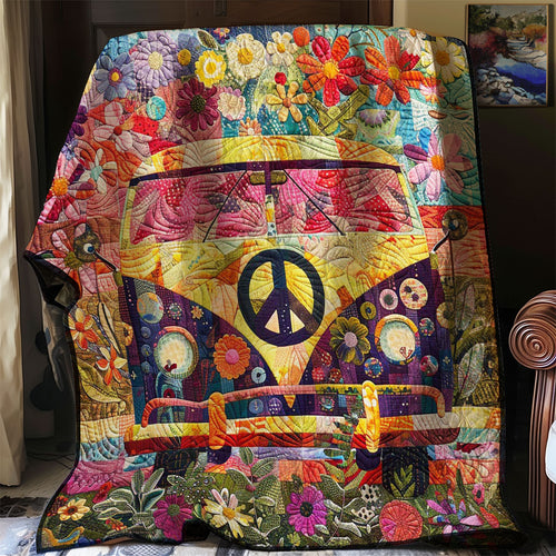 Flowers Camper Van WM2707001CL Quilt