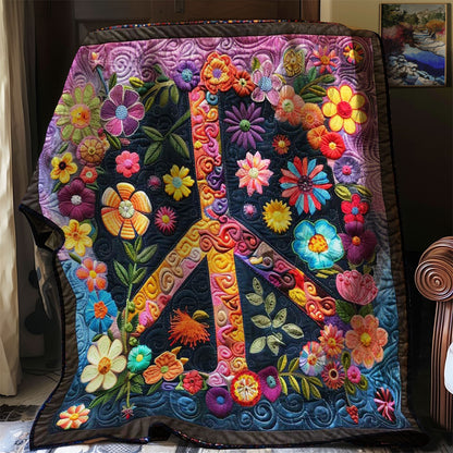 Flowers Peacesign WM2707001CL Quilt