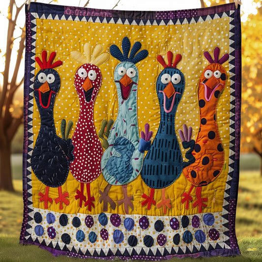 Happy Chickens WM2407003CL Quilt
