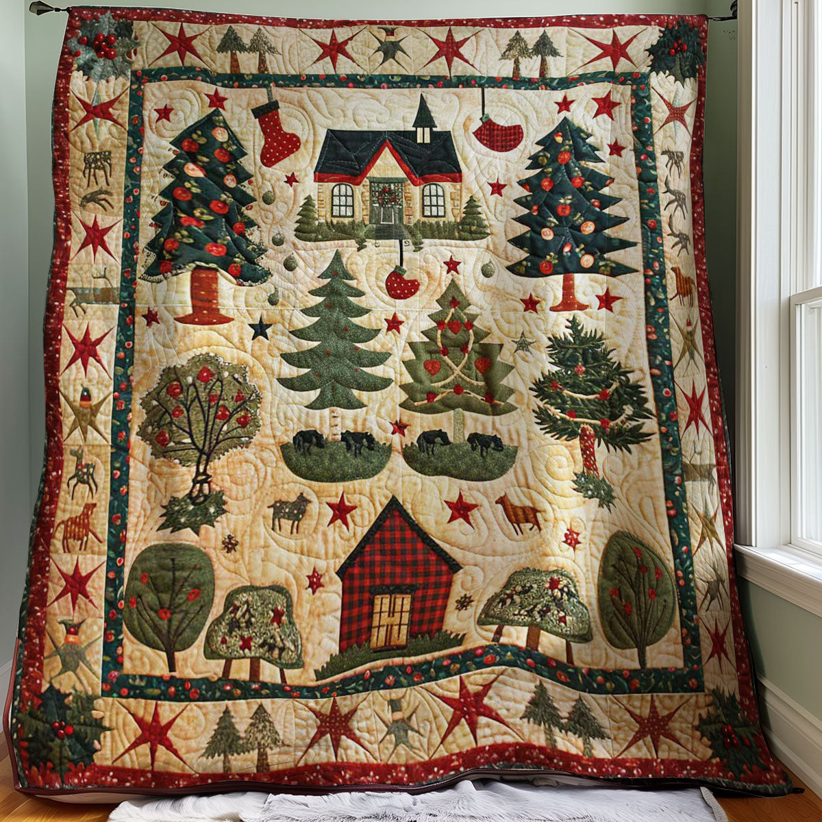 Happy Christmas WM2507001CL Quilt