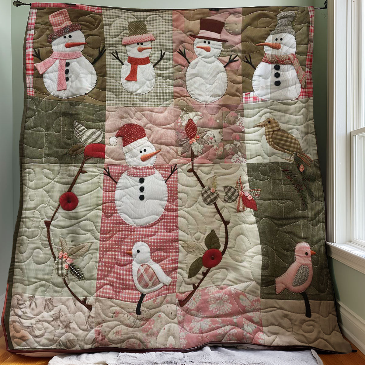 Happy Snowman WM2507001CL Quilt