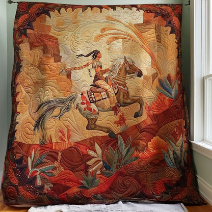 Native American Warrior WM2507001CL Quilt