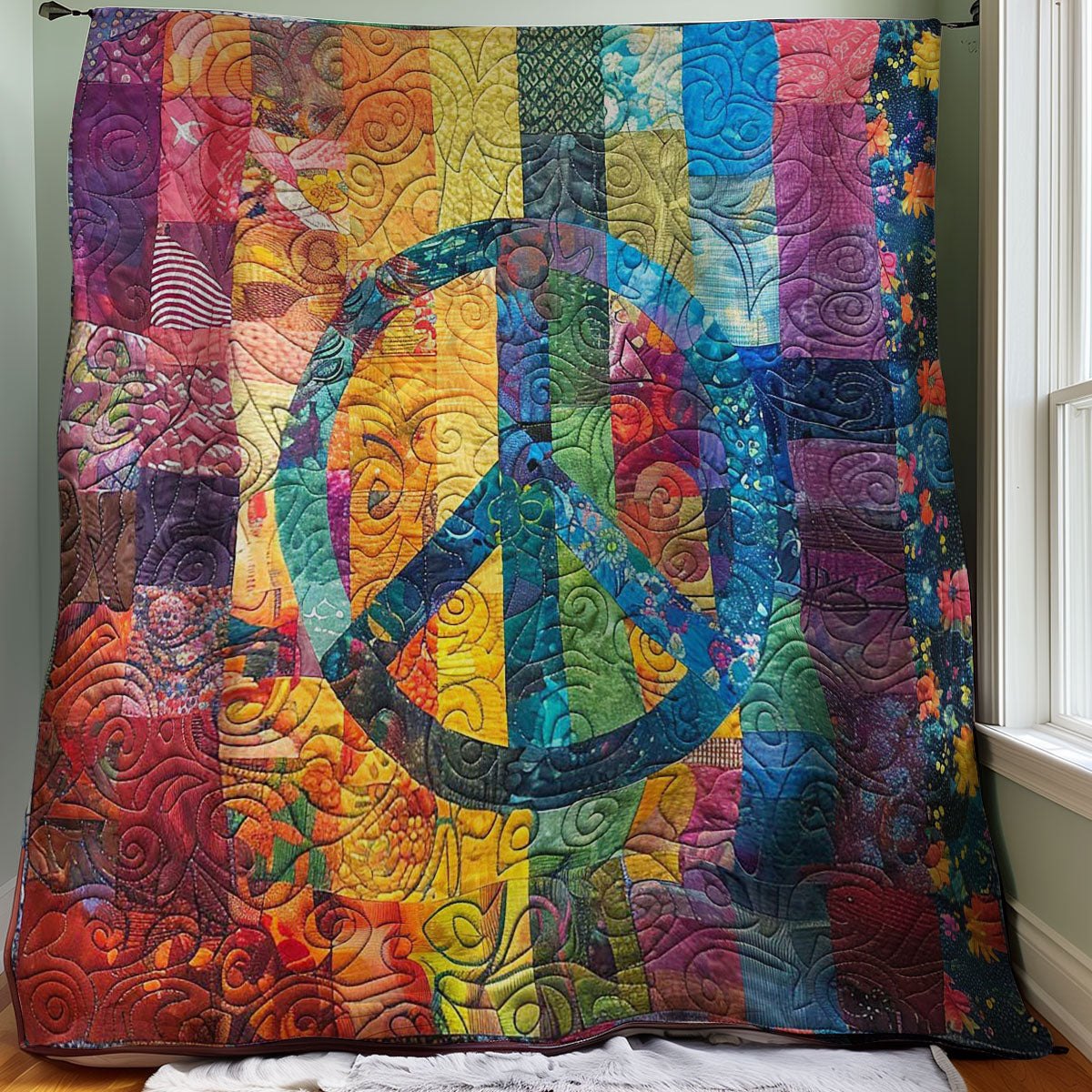 Peace Sign WM2507001CL Quilt