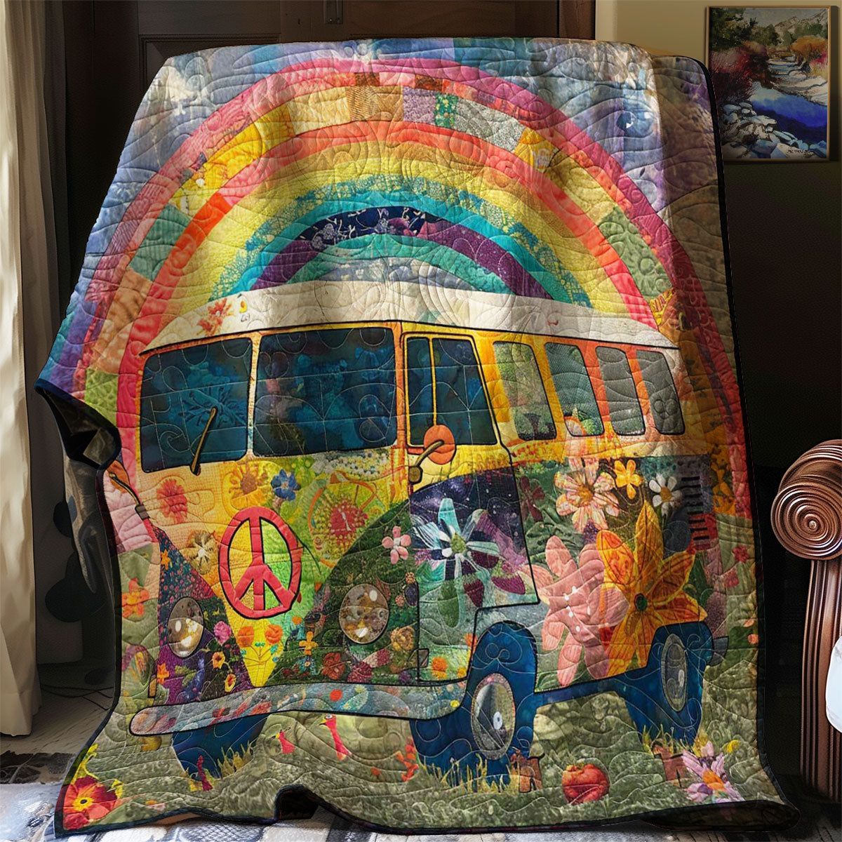 Rainbow Camper Van WM2707003CL Quilt