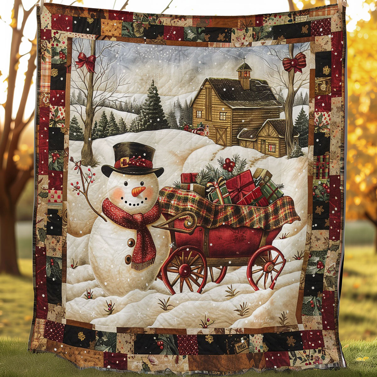 Snowman WM2407001CL Quilt