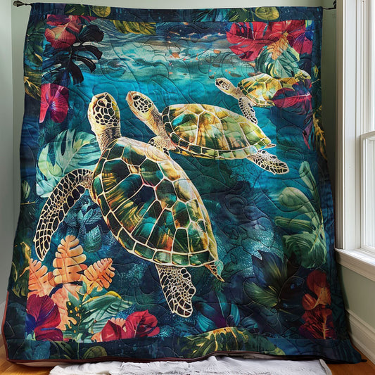 Tropical Sea Turtles WM2507001CL Quilt