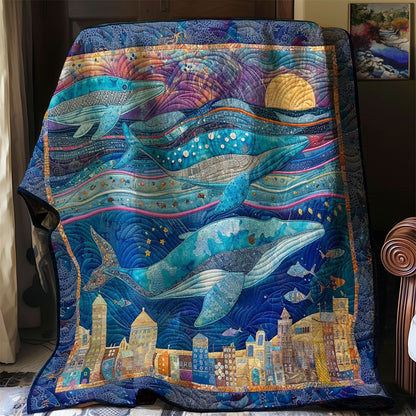 Whales In Sky WM2707002CL Quilt