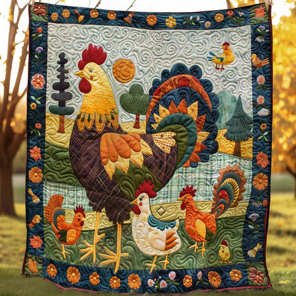 Chicken Family Farm WP2907008CL Quilt