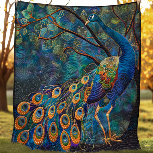 Elegant Peacock on Tree WP2907012CL Quilt