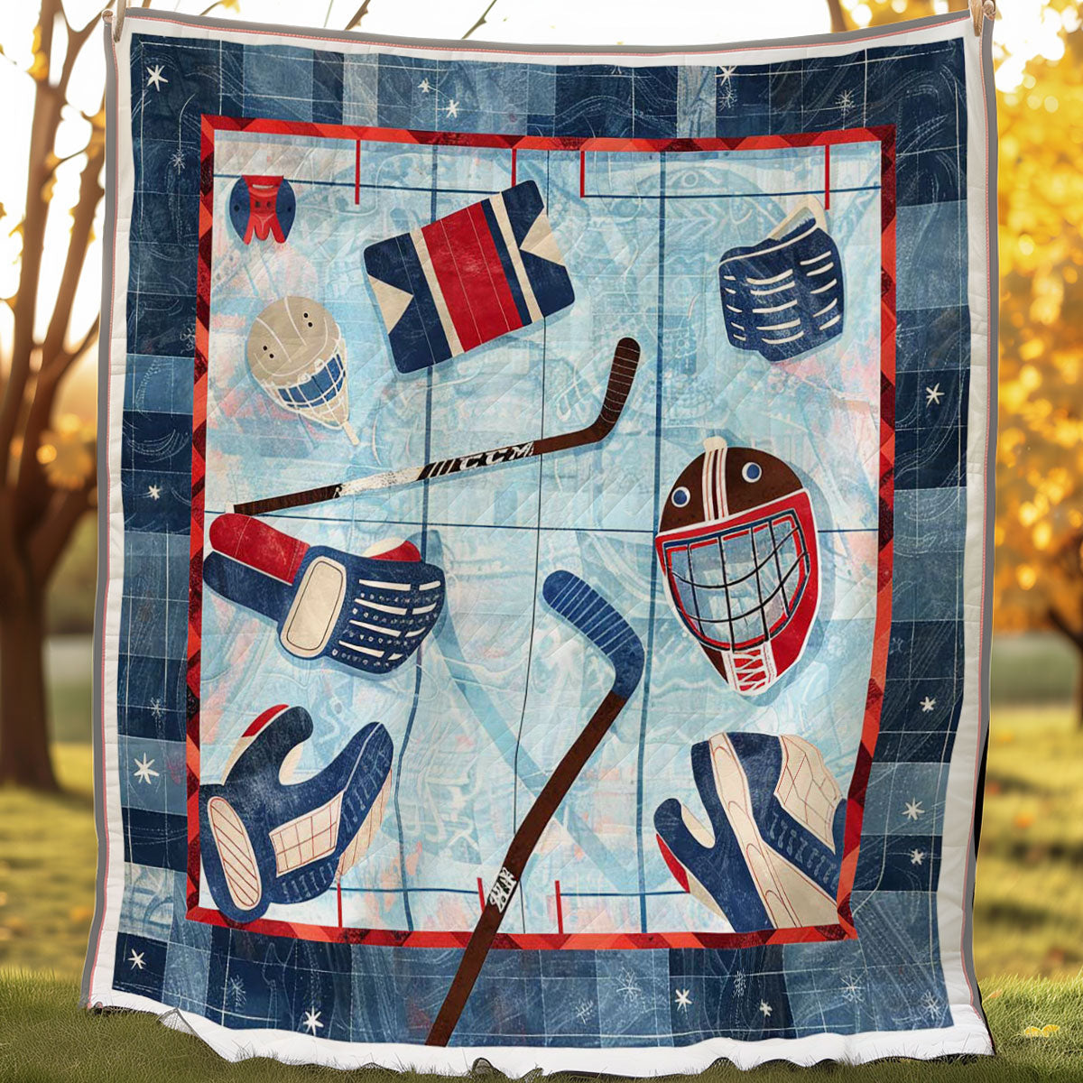 Hockey Court Olympic WP2907034CL Quilt