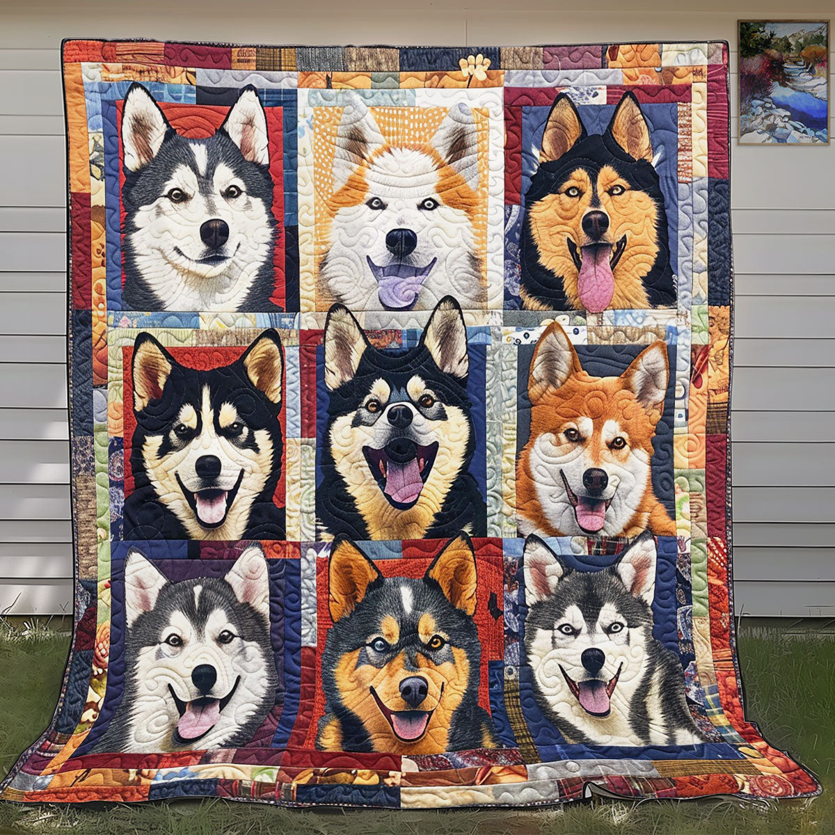 Adorable Husky SR0908019CL Quilt