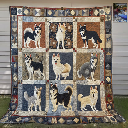 Adorable Husky SR0908025CL Quilt