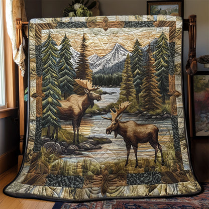 Alpine Moose Wilderness SR2208018CL Quilt