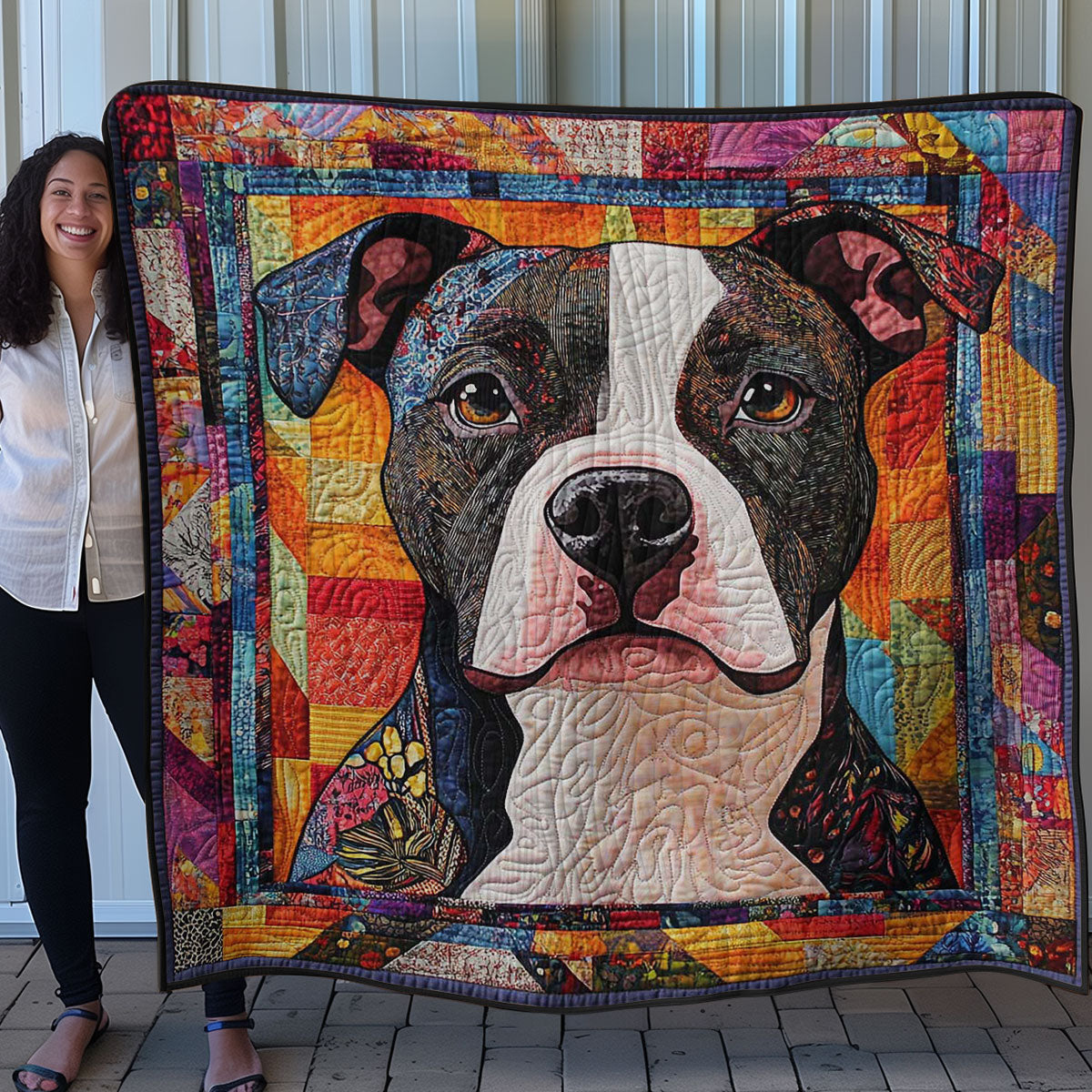 American Staffordshire Terrier Treasures WN0508036CL Quilt