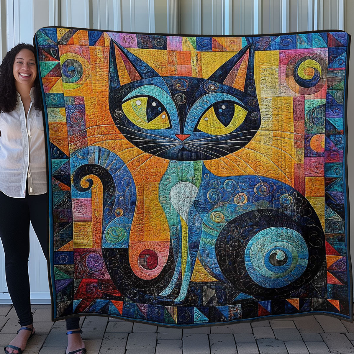 Artful Feline WN0708027CL Quilt