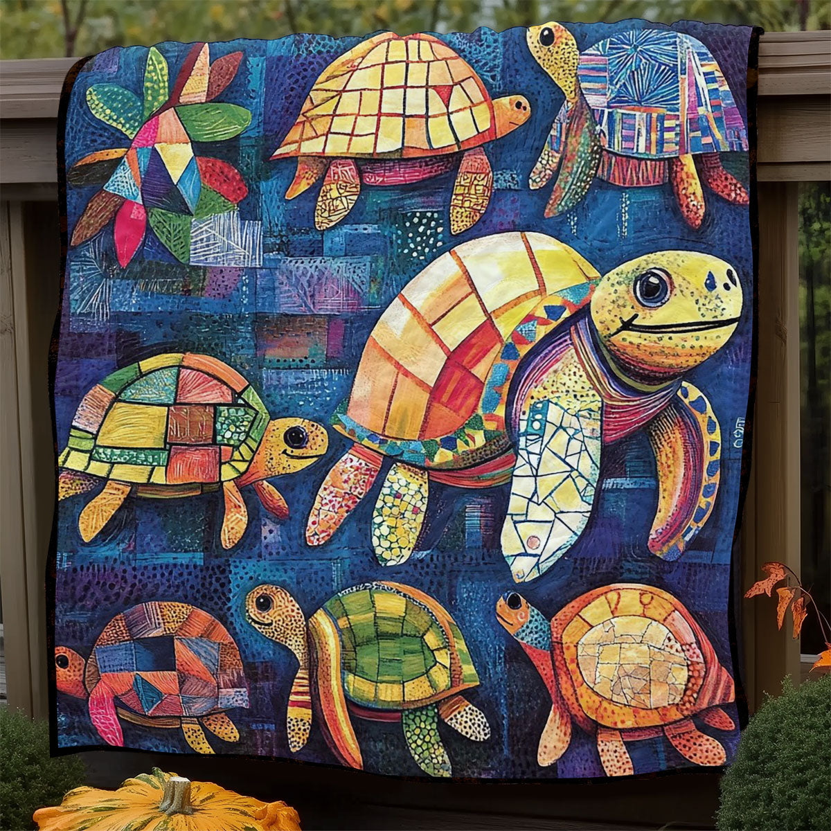 Artistic Turtles WM0608010CL Quilt