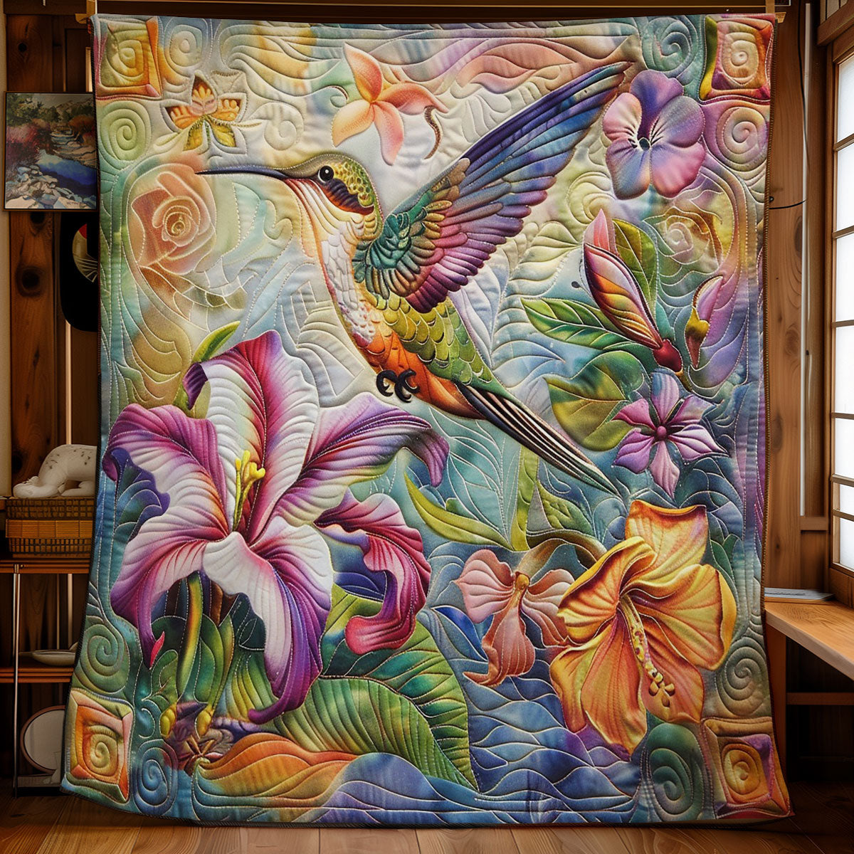 Autumn Hummingbird WM0509006CL Quilt