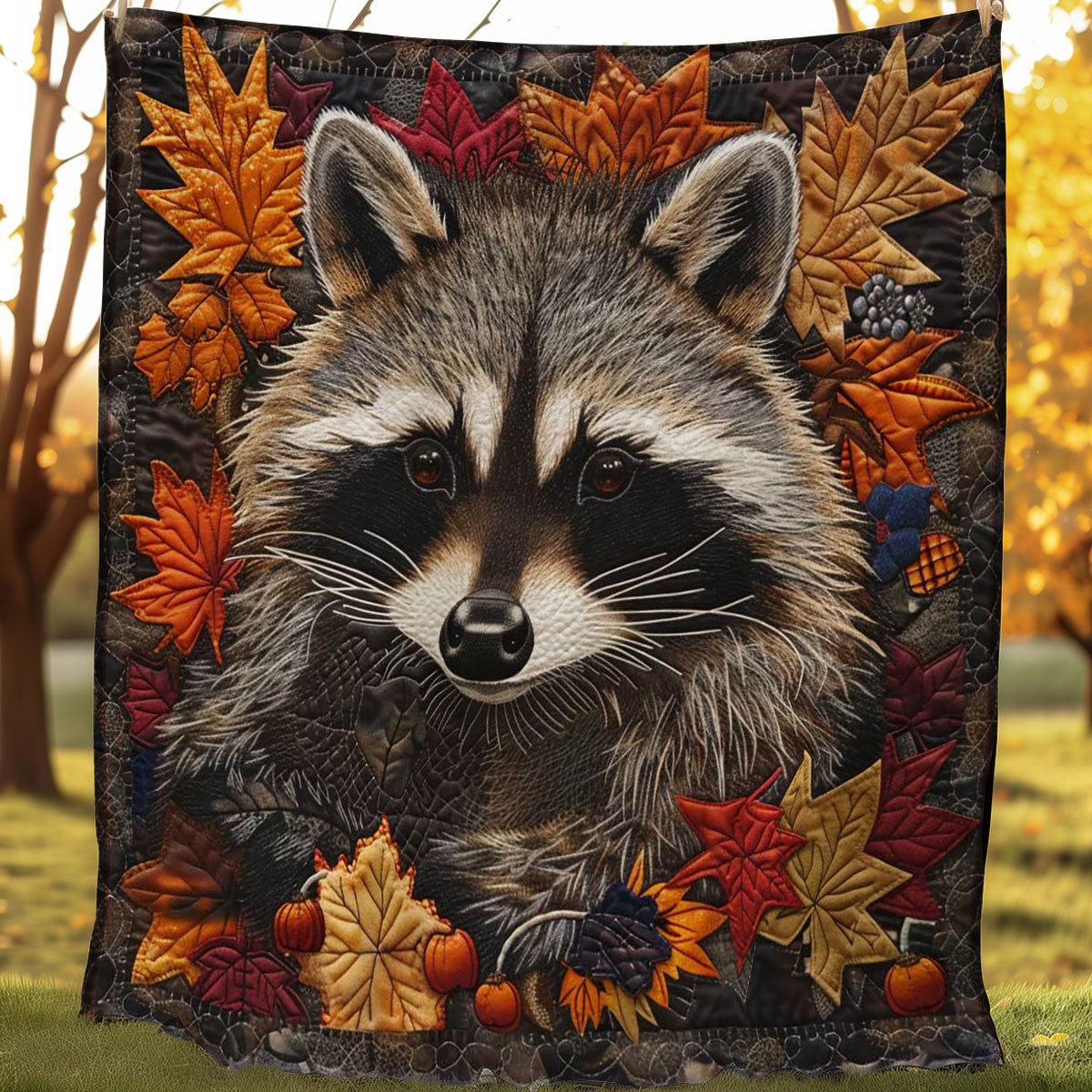 Autumn Raccoon WN1508053CL Quilt