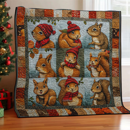 Autumn Squirrel SR2108010CL Quilt
