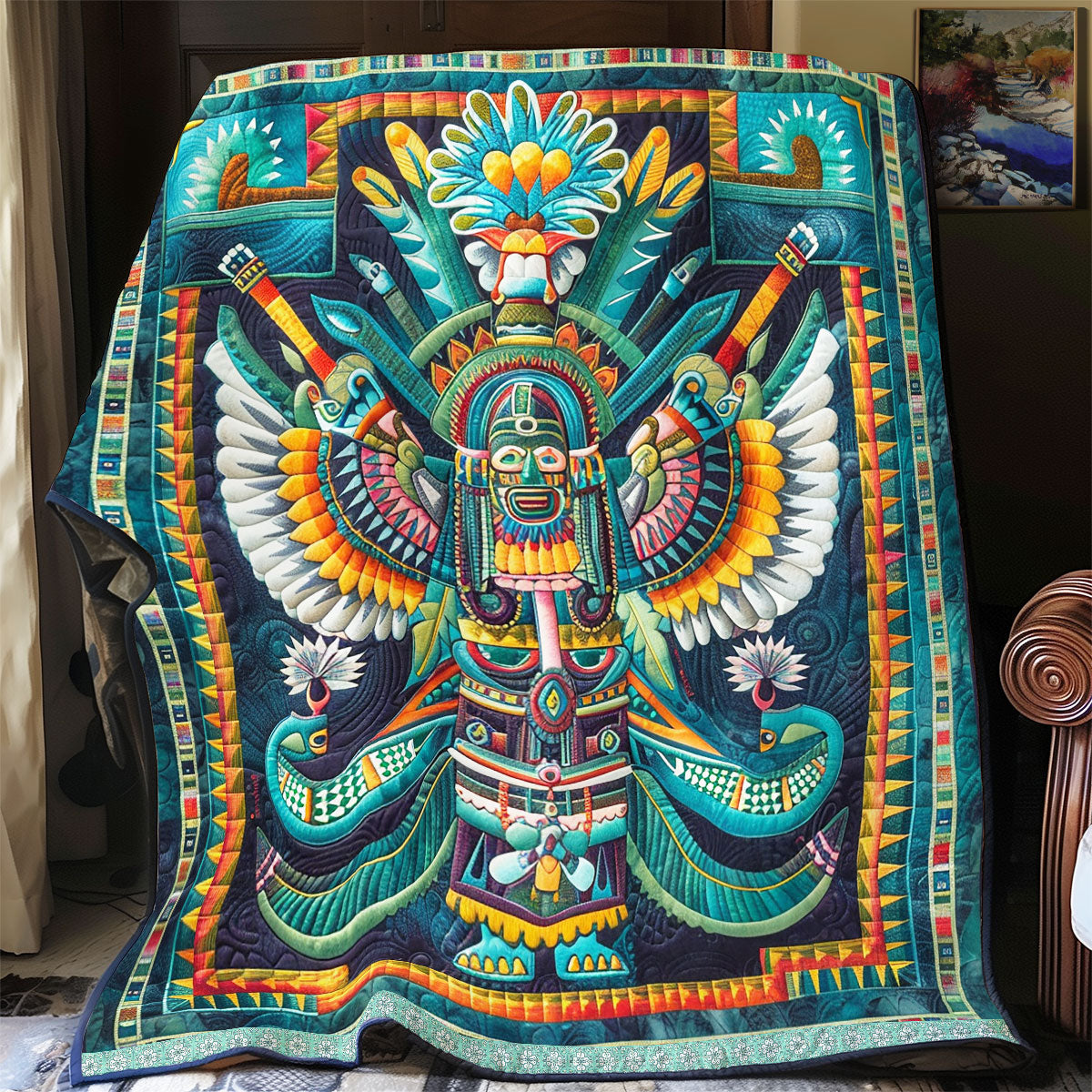 Aztec Divine Guardian WN1709059CL Quilt