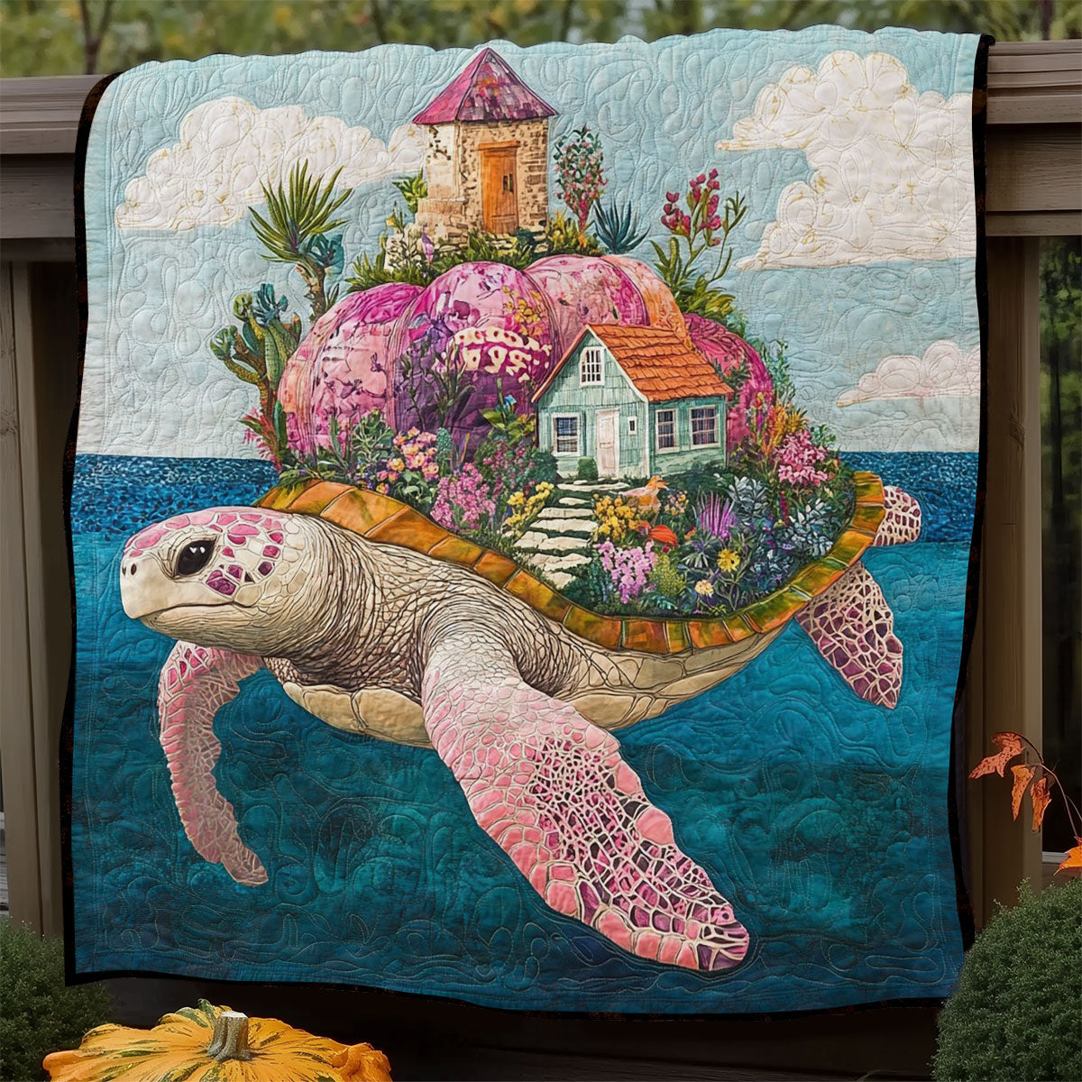 Back To Turtle Home WM0608001CL Quilt