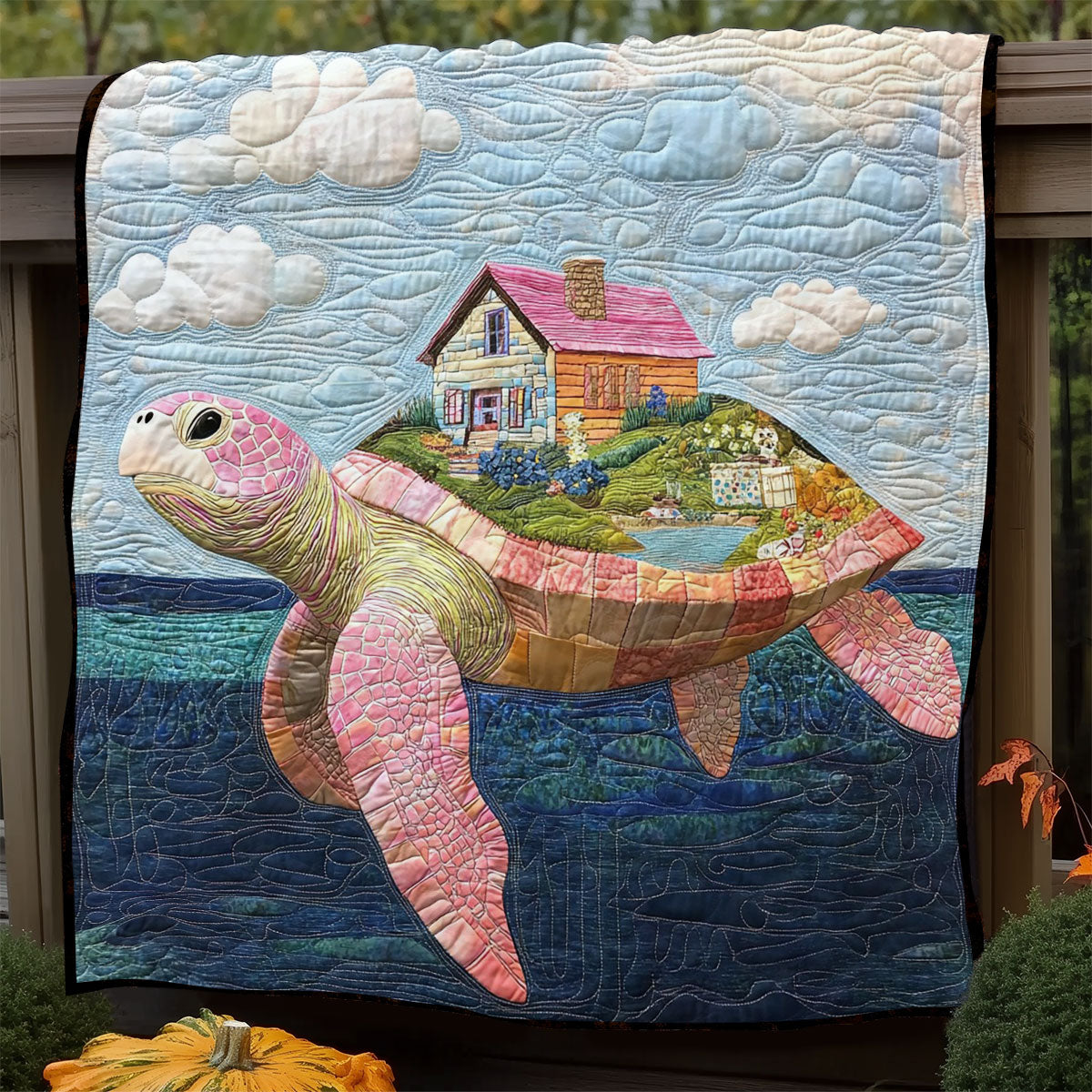 Back To Turtle Home WM0608012CL Quilt