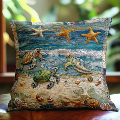 Beach Turtle Haven WN1408102CL Quilt Pillow Case