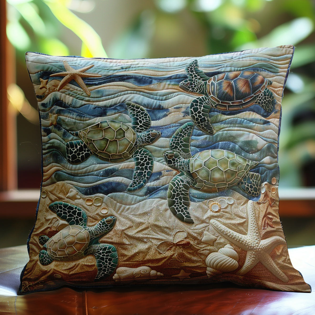 Beachside Turtle Refuge WN1408108CL Quilt Pillow Case