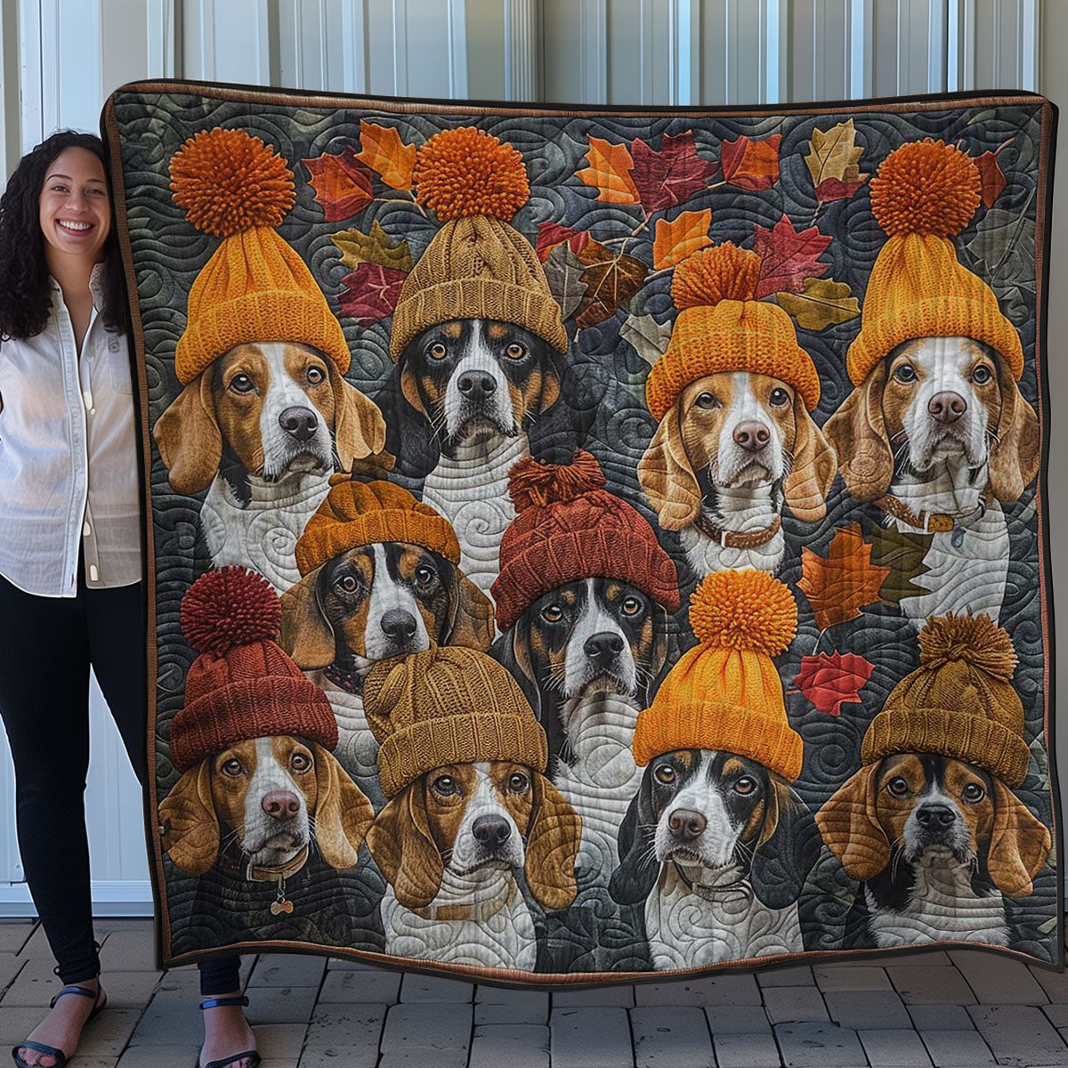 Beagle Paradise WN0808011CL Quilt