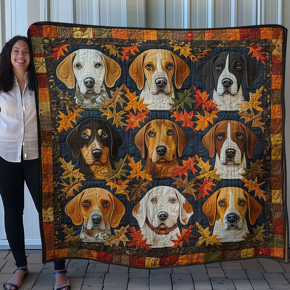 Beagle Snuggles WN0808026CL Quilt