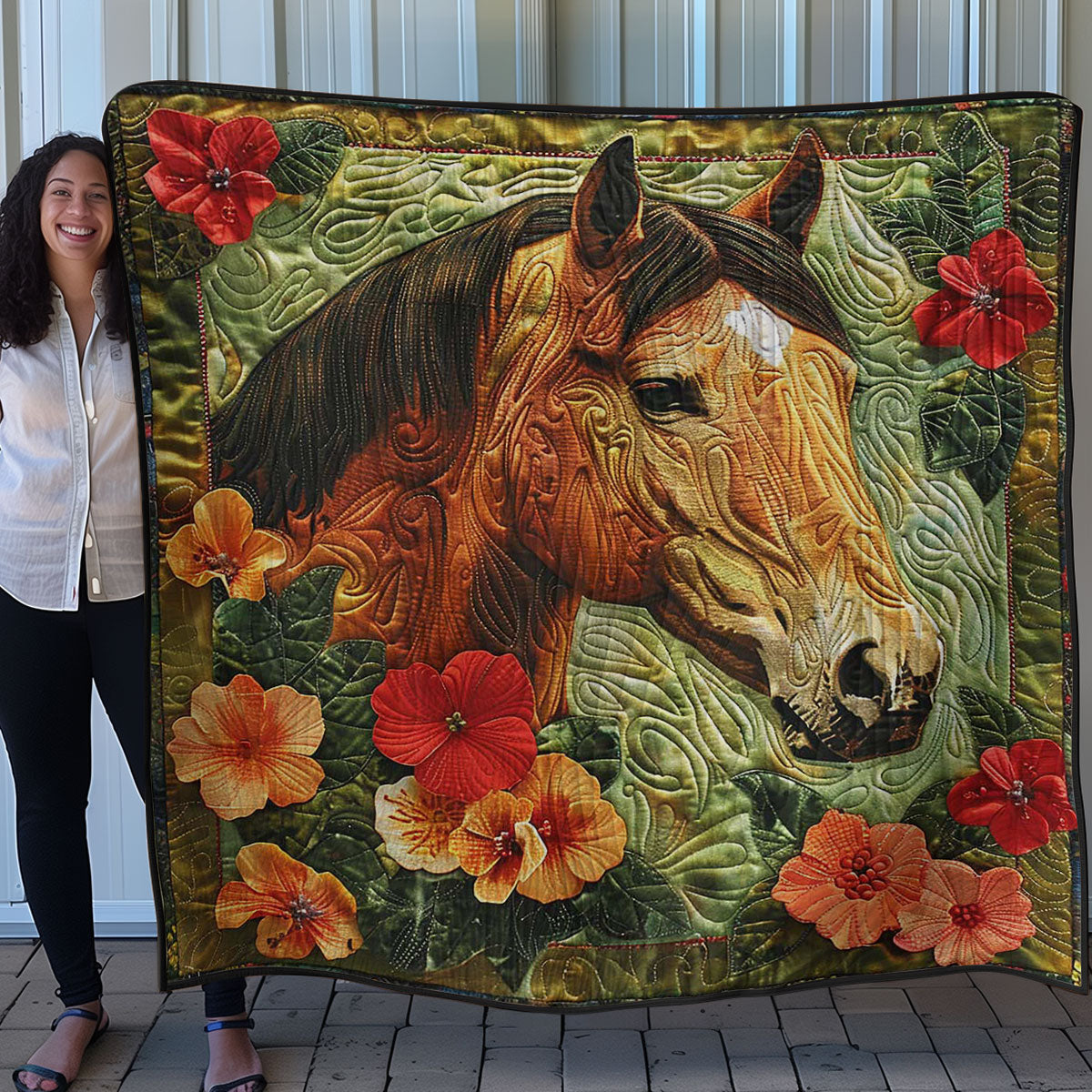 Beautiful Horse WN3007032CL Quilt