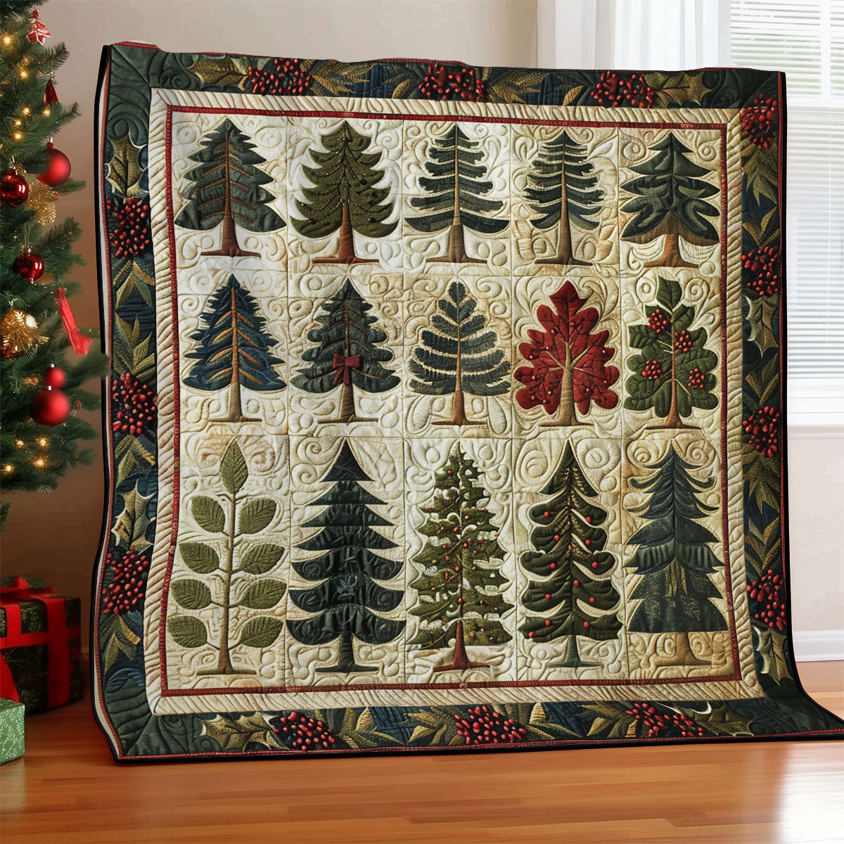 Beautiful Pine Tree SR2108030CL Quilt