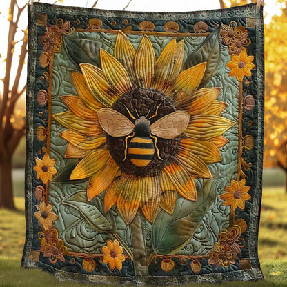 Bee Sunflower WN2108098CL Quilt