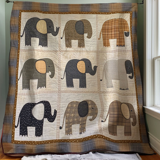 Beige Elephants WM0308001CL Quilt