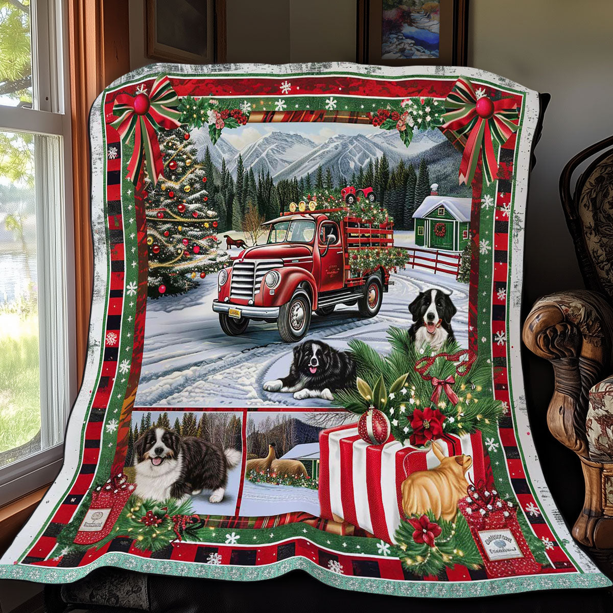 Bernese Christmas Eve WN3008030CL Quilt