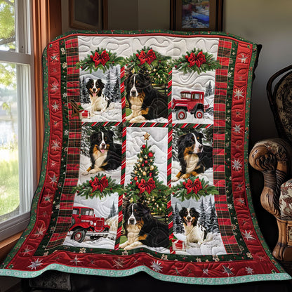 Bernese Mountain Christmas Adventure WN3008005CL Quilt