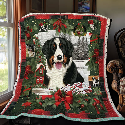 Bernese Mountain Christmas Tree Farm WN3008004CL Quilt