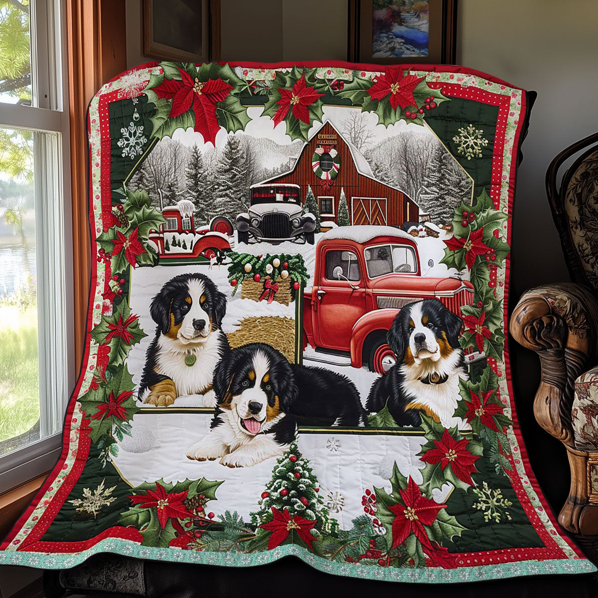 Bernese Winter Ride WN3008027CL Quilt