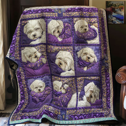 Bichon Frise Cuddle WWN1209068CL Quilt