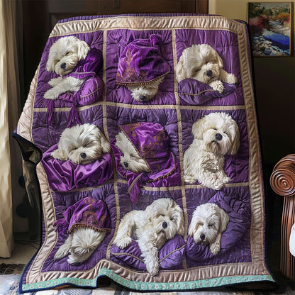 Bichon Frise Nap Nest WN1209009CL Quilt