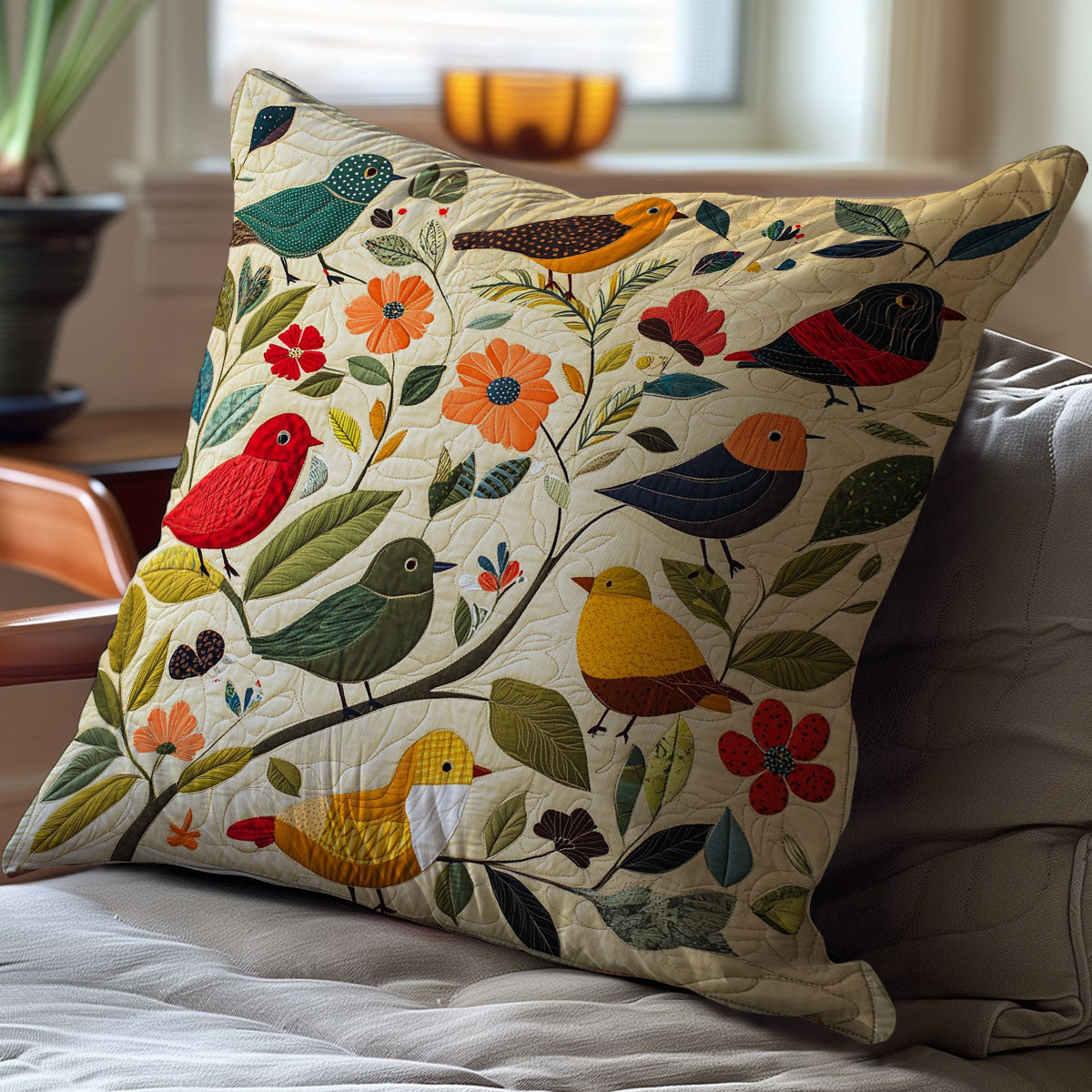 Birds WM0308127CL Quilt Pillow Case