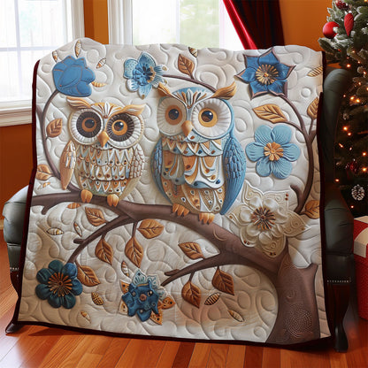 Blue Owls WM0508026CL Quilt