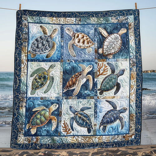 Blue Sea Turtles SR1008020CL Quilt