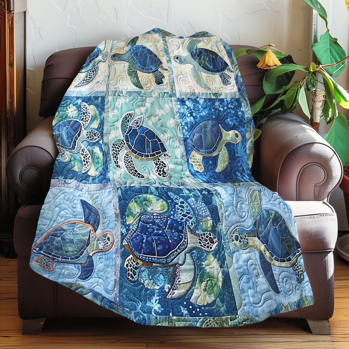 Blue Turtles WM0808027CL Quilt